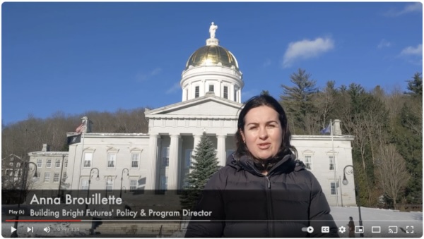 Video thumbnail of Anna in front of Vermont State House