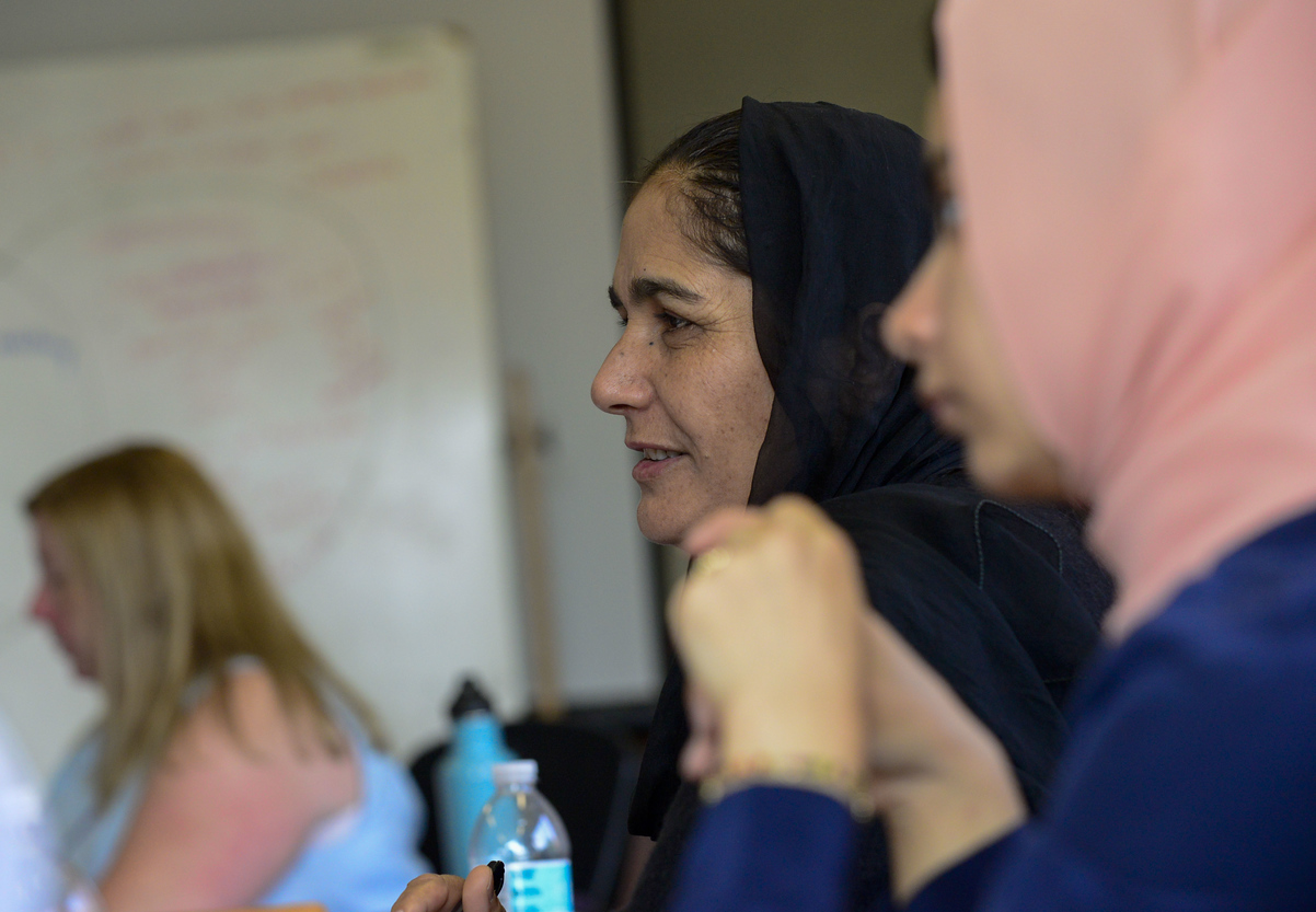 Students listen during a BDCC ECE course