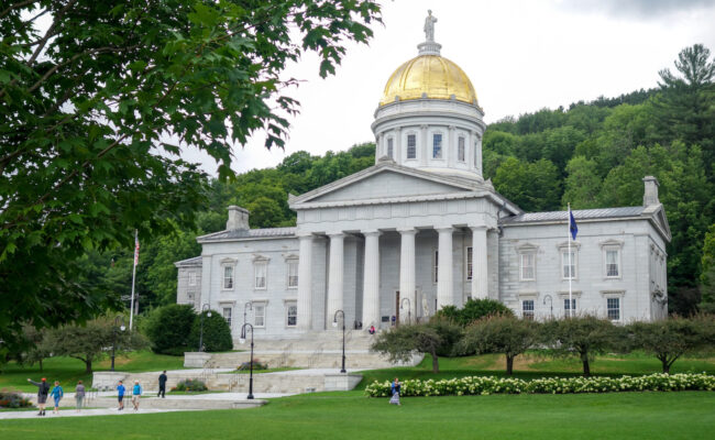 Vermont Capitol building in summer